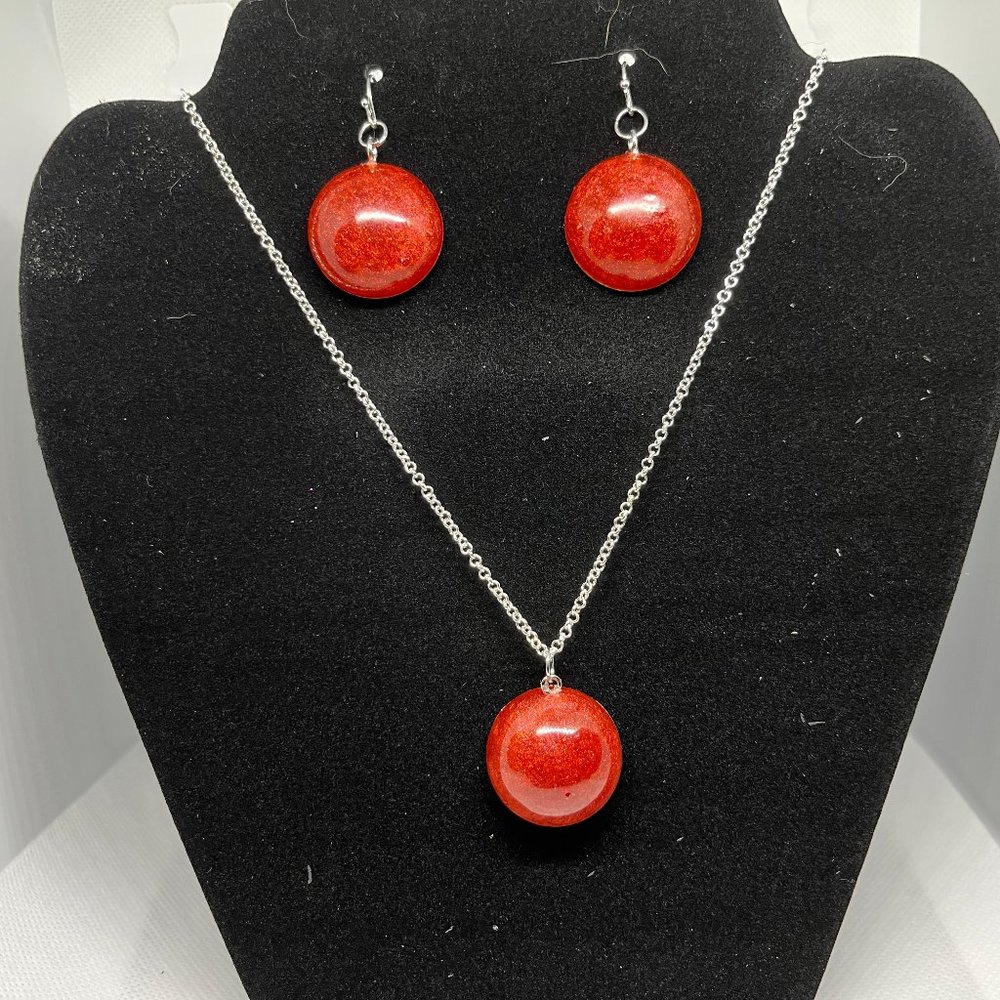 Handmade Custom earring and necklace set